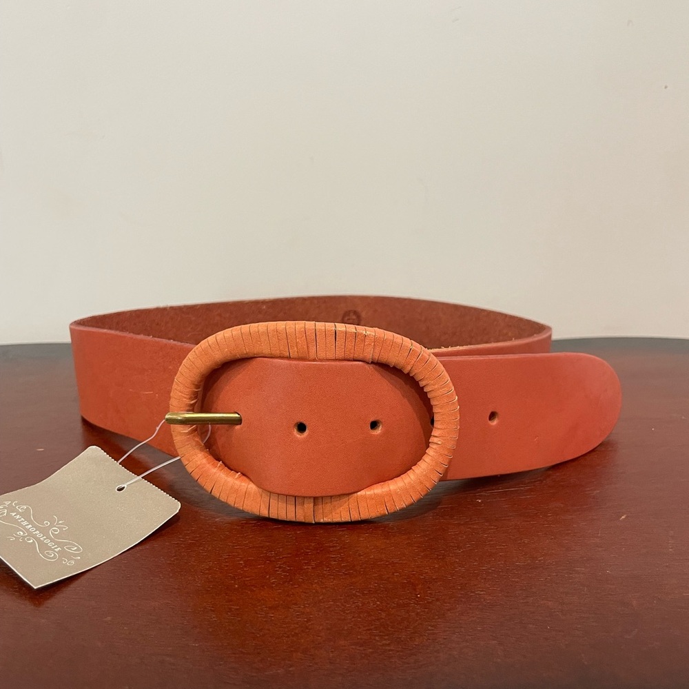 Anthropologie Rusty Brown Cinch Belt NEW